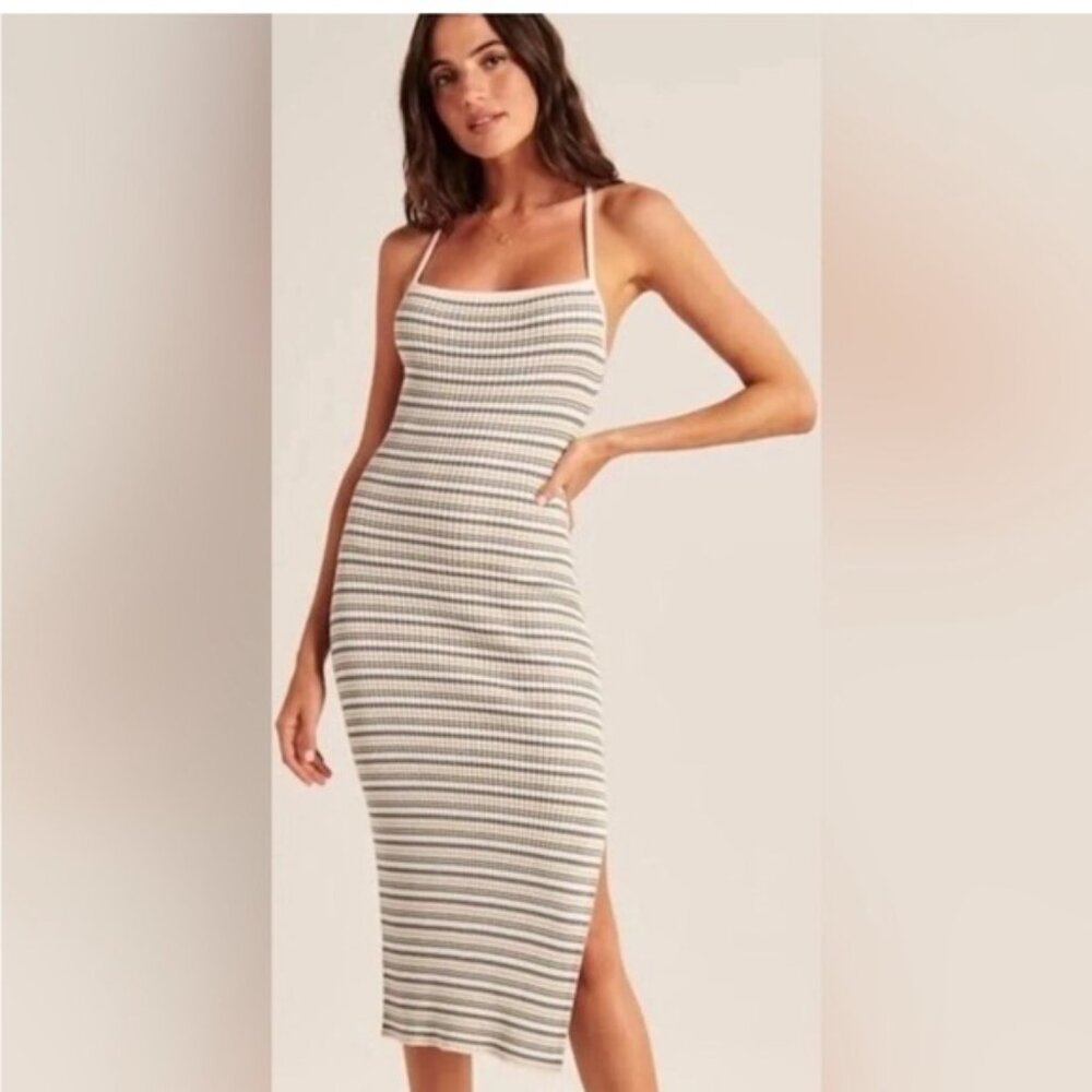 Striped Knit Mini Dress